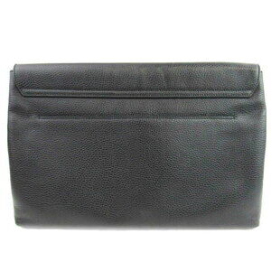 Gucci accessory bag leather black pouch clutch